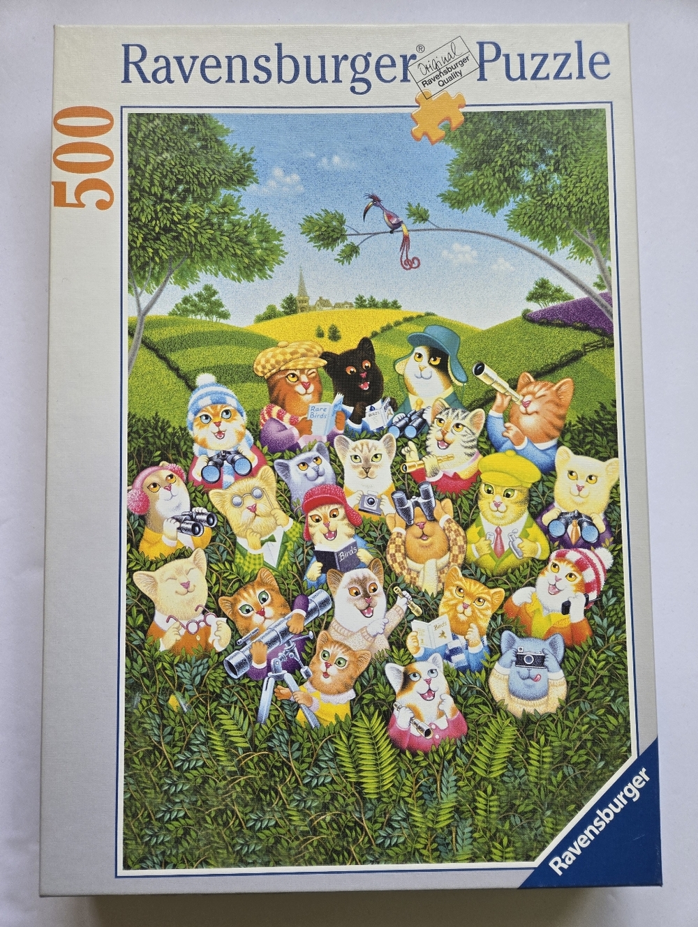 Ravensburger "Cat's Club Bird Watching" 500 Piece Puzzle, 2003